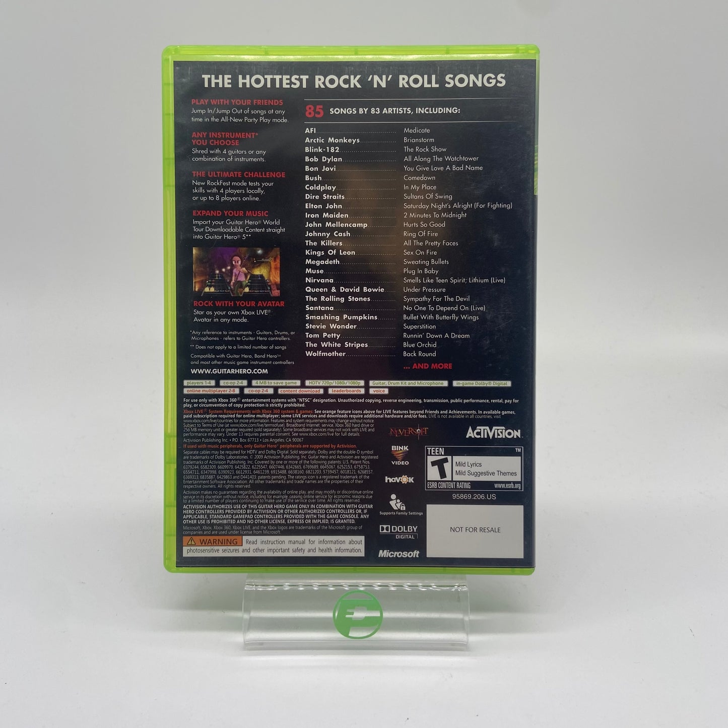 Guitar Hero 5 (Microsoft Xbox 360, 2009)