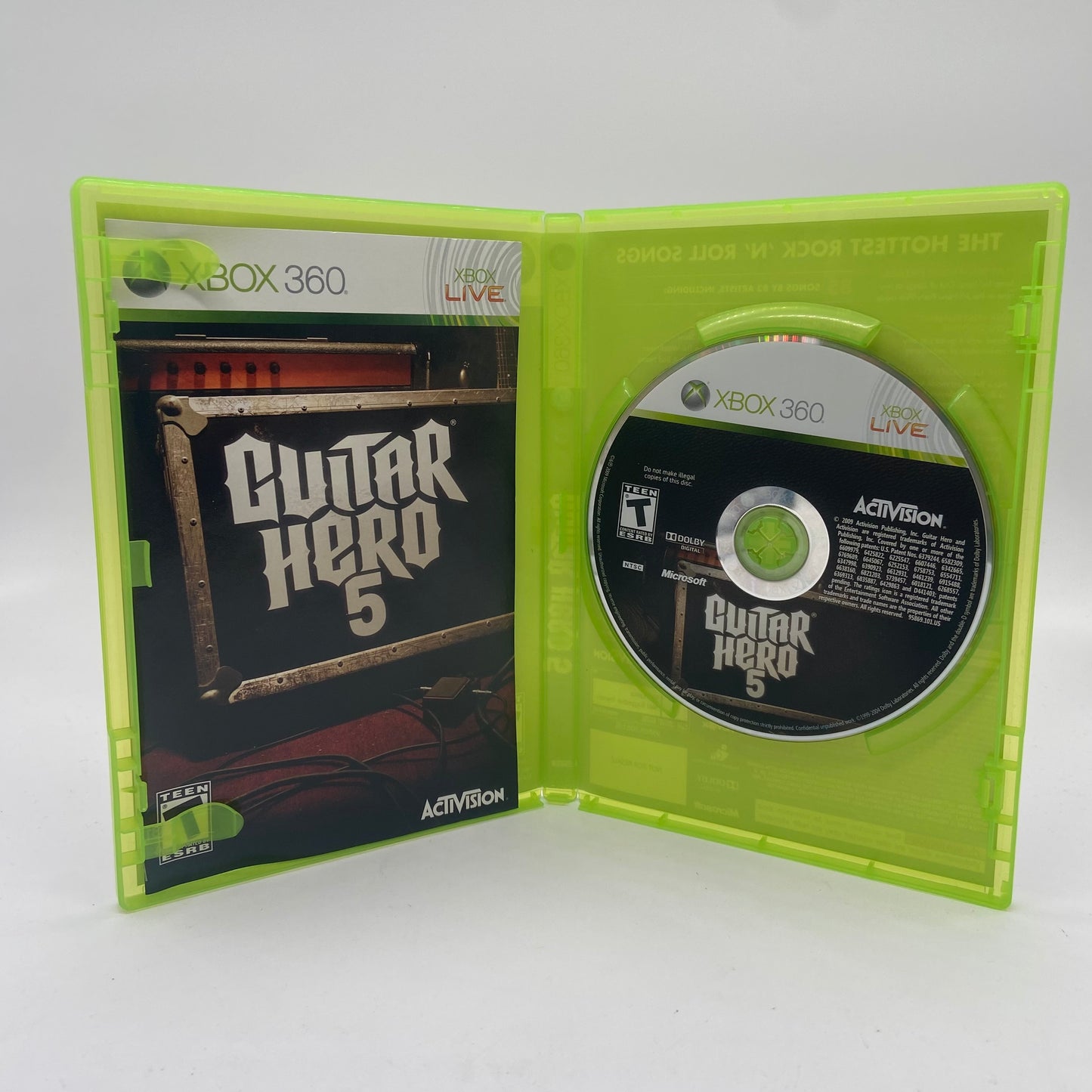 Guitar Hero 5 (Microsoft Xbox 360, 2009)