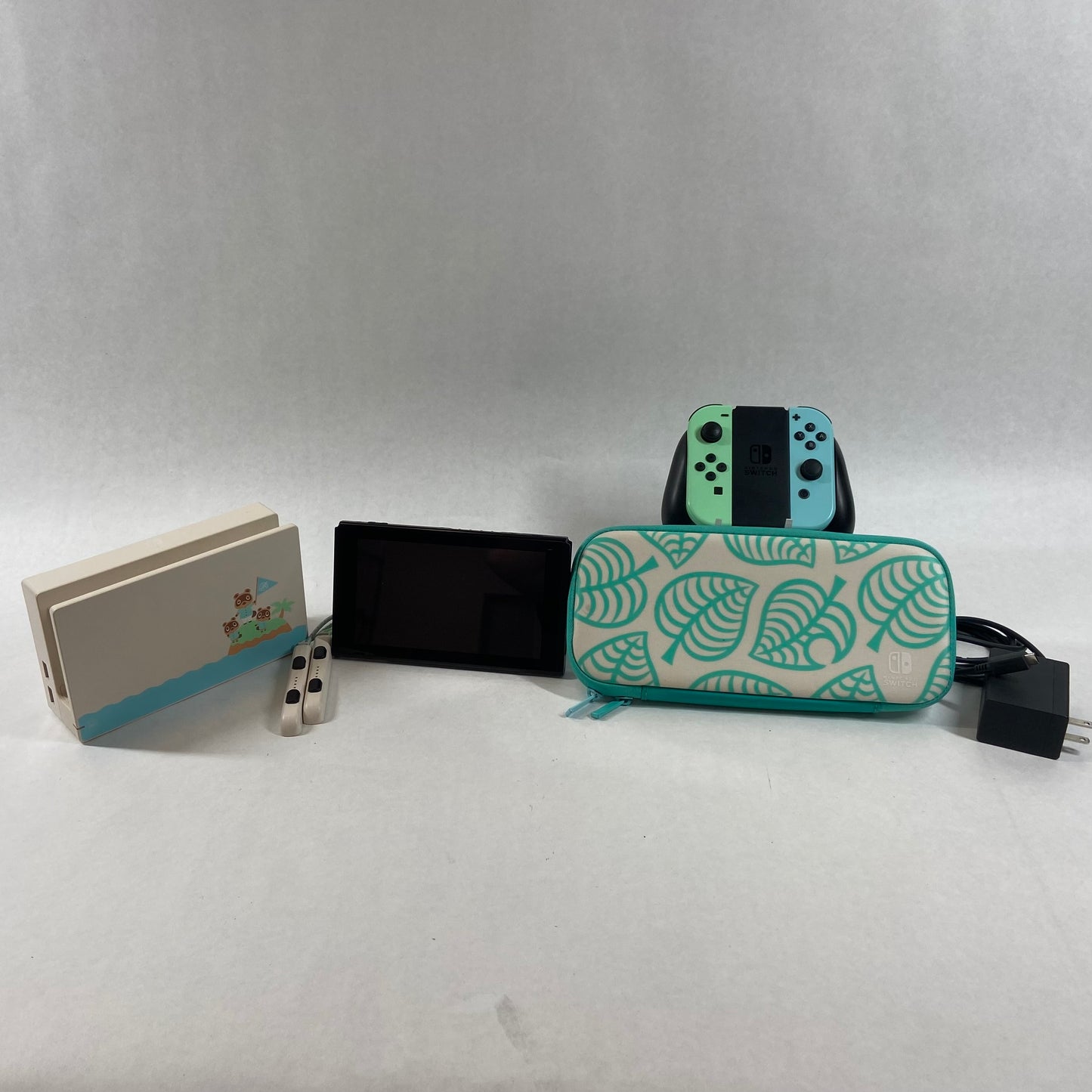 Nintendo Switch v1 Video Game Console HAC-001 Animal Crossing Edition