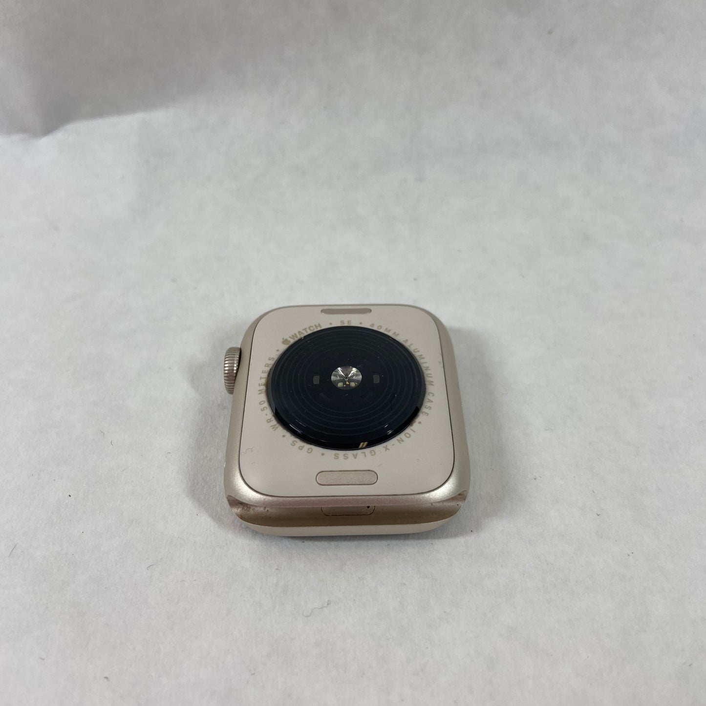GPS Only Apple Watch SE 2nd Gen 40MM Starlight Aluminum Red Sport Band M3G76XMYW9