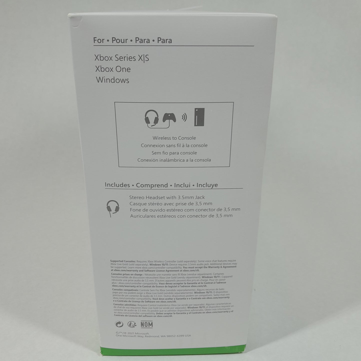 New Microsoft Xbox Stereo Headset Stereo Headset Black 1984