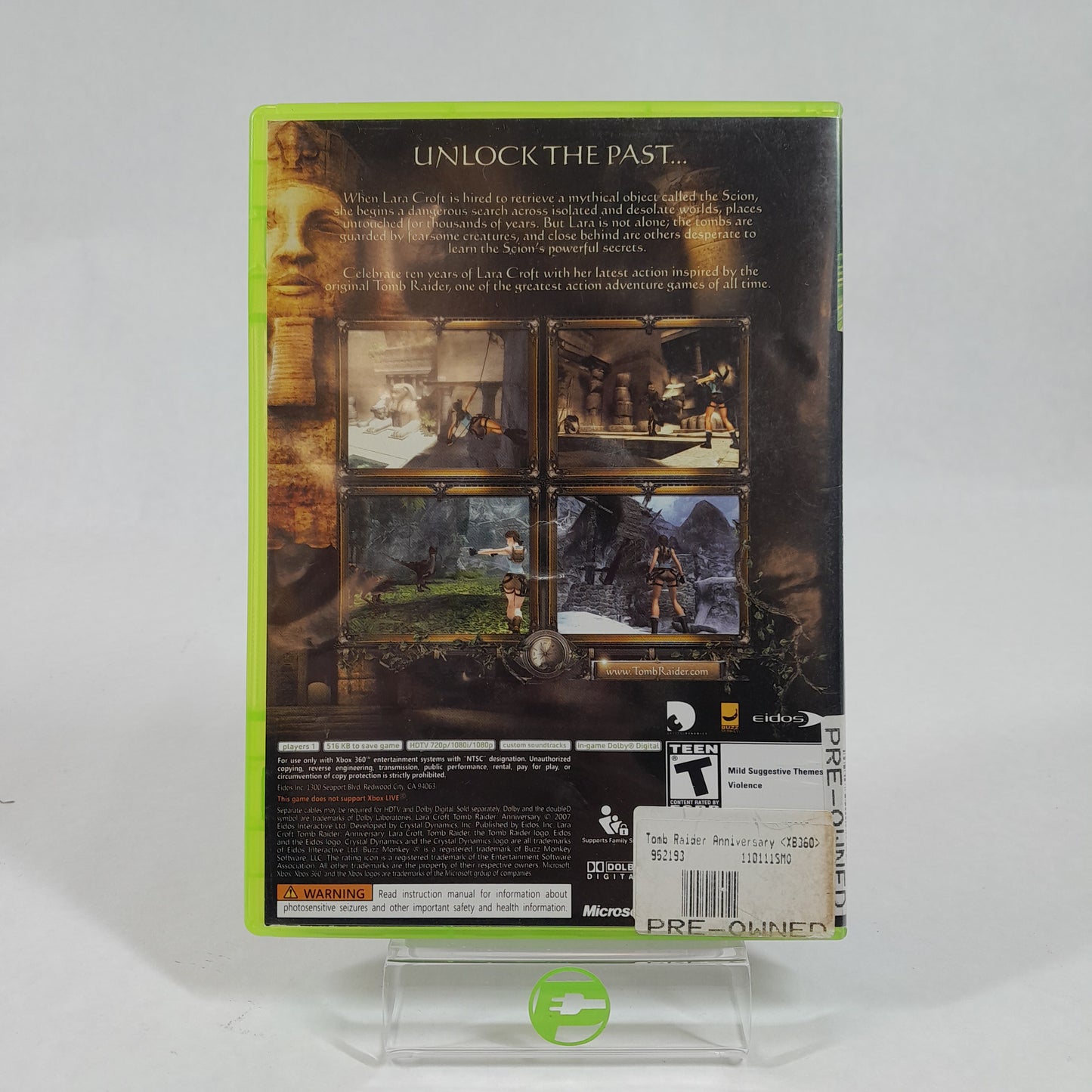 Tomb Raider Anniversary (Microsoft Xbox 360, 2007)
