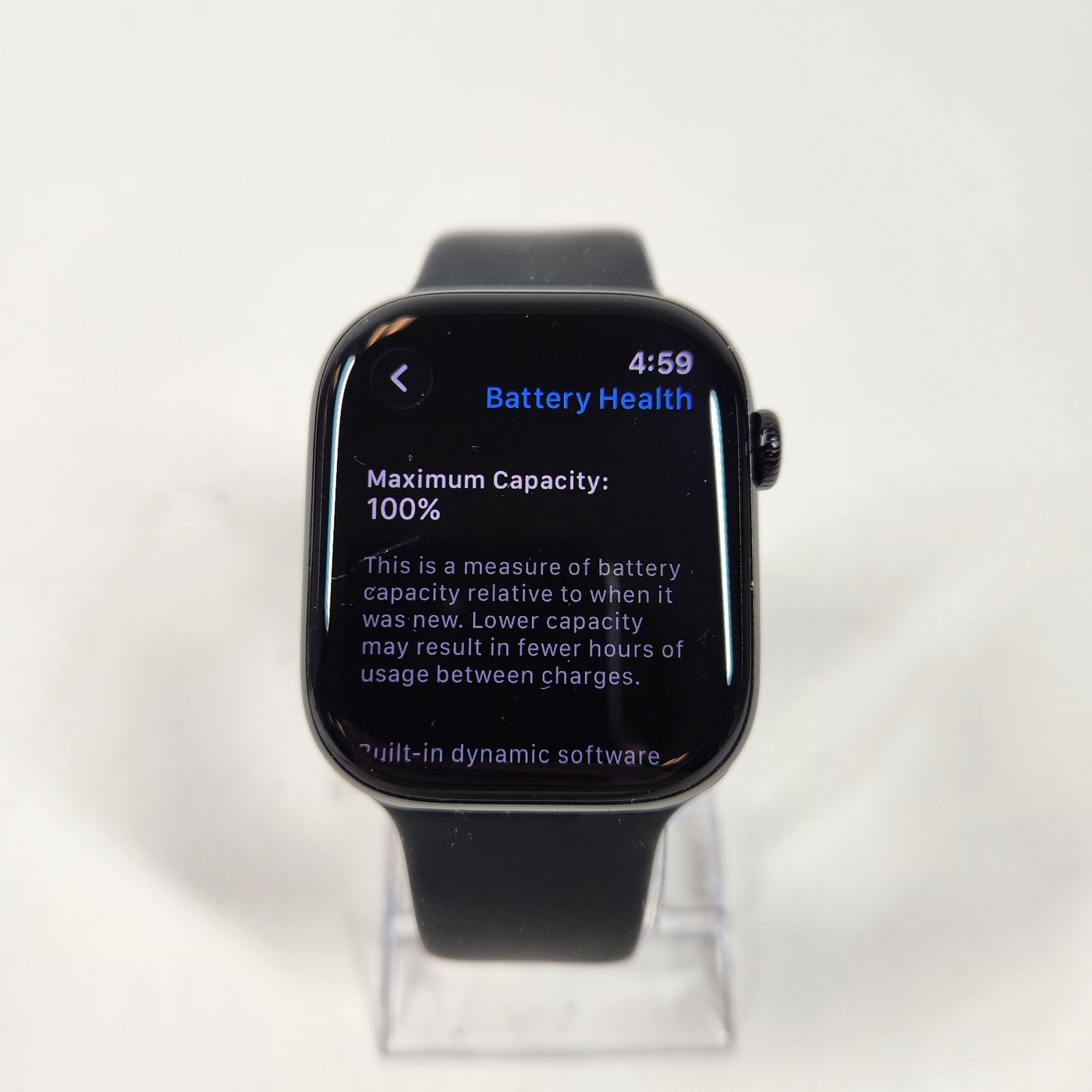 GPS Only Apple Watch Series 10 46MM Black Aluminum Black Sport Band MWWQ3LQW/A