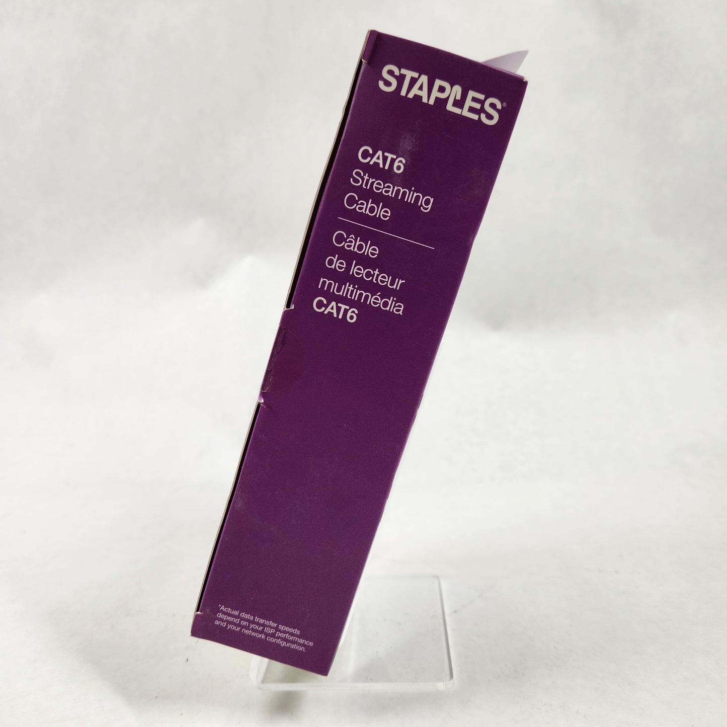 New Staples CAT6 25 ft Streaming Cable Black