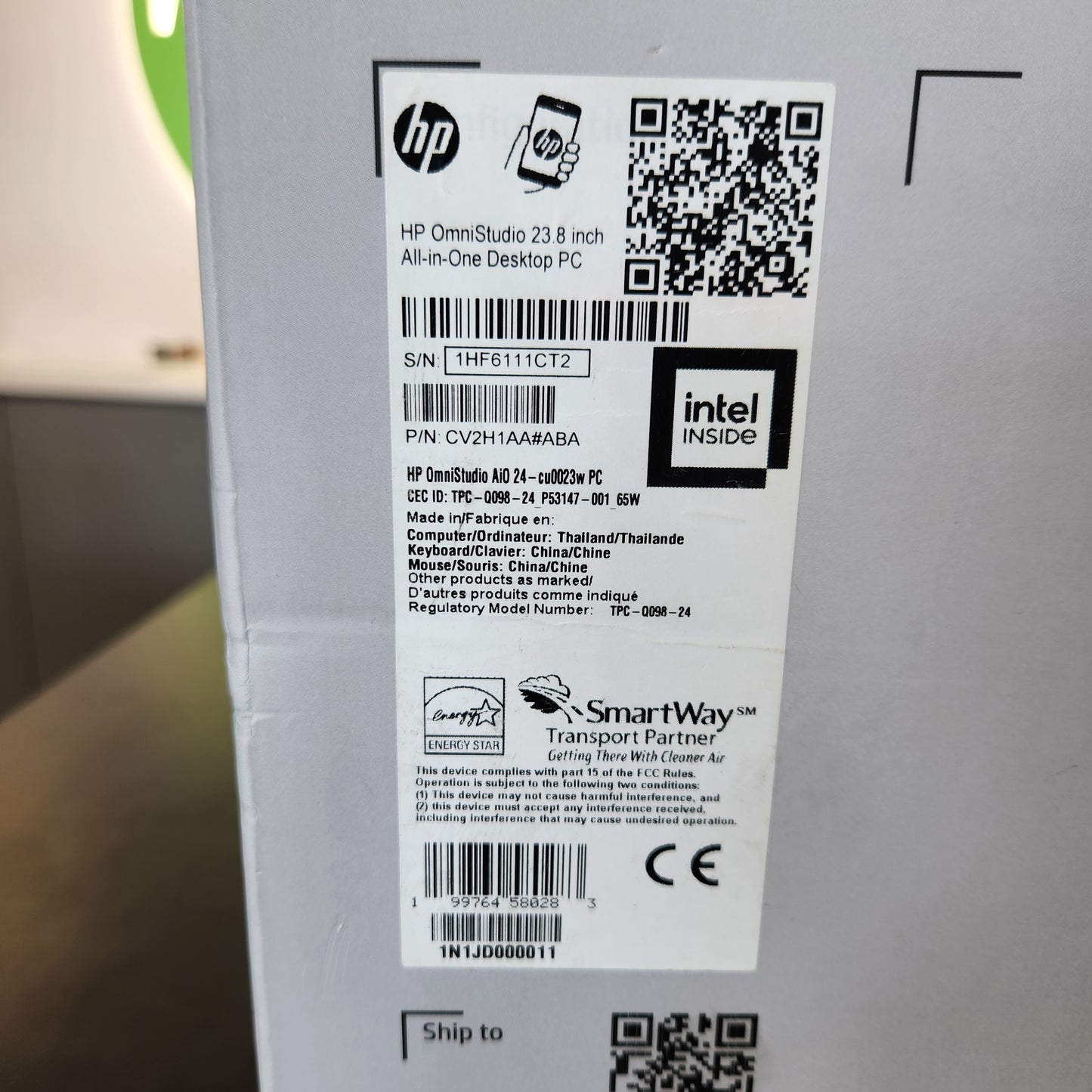 New HP OmniStudio 24-CU0023W 24 Core 3 8GB RAM 512GB SSD