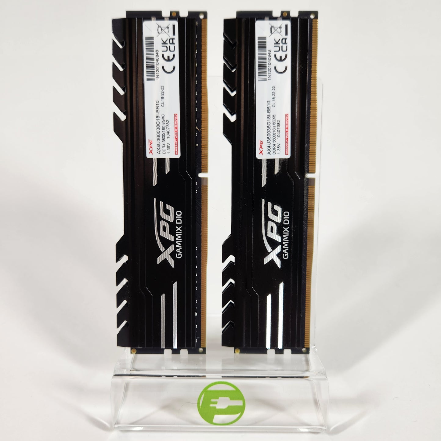 XPG GAMMIX D10 16GB (2x8GB) DDR4 3600MHz RAM Desktop Memory AX4U360038G18I-BB10Â
