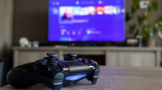 Video game consoles displayed for resale at PayMore Seekonk