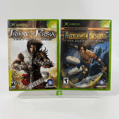 Prince of Persia The Two Thrones + Sands Of Time Microsoft Xbox Combo Bundle