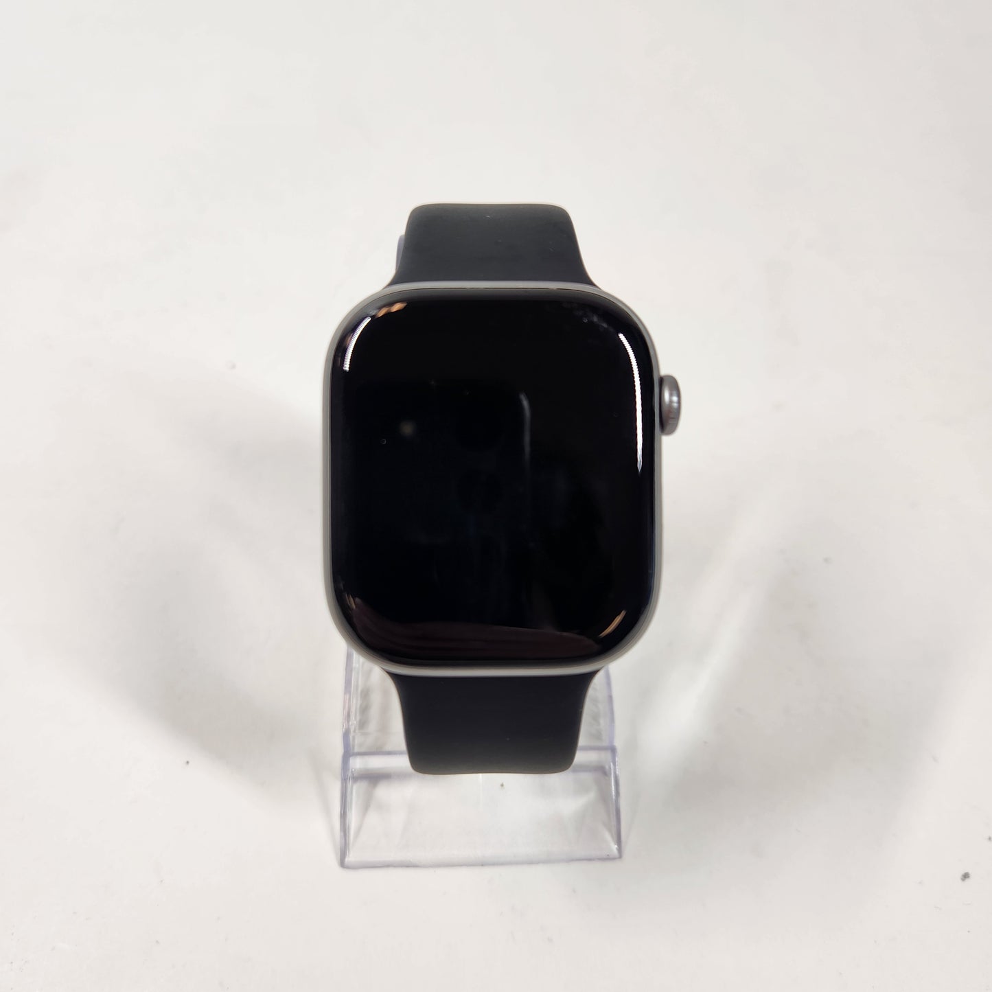 GPS Only Apple Watch Series 11 46MM Silver Aluminum Black Sport Band MFCA4LW/A