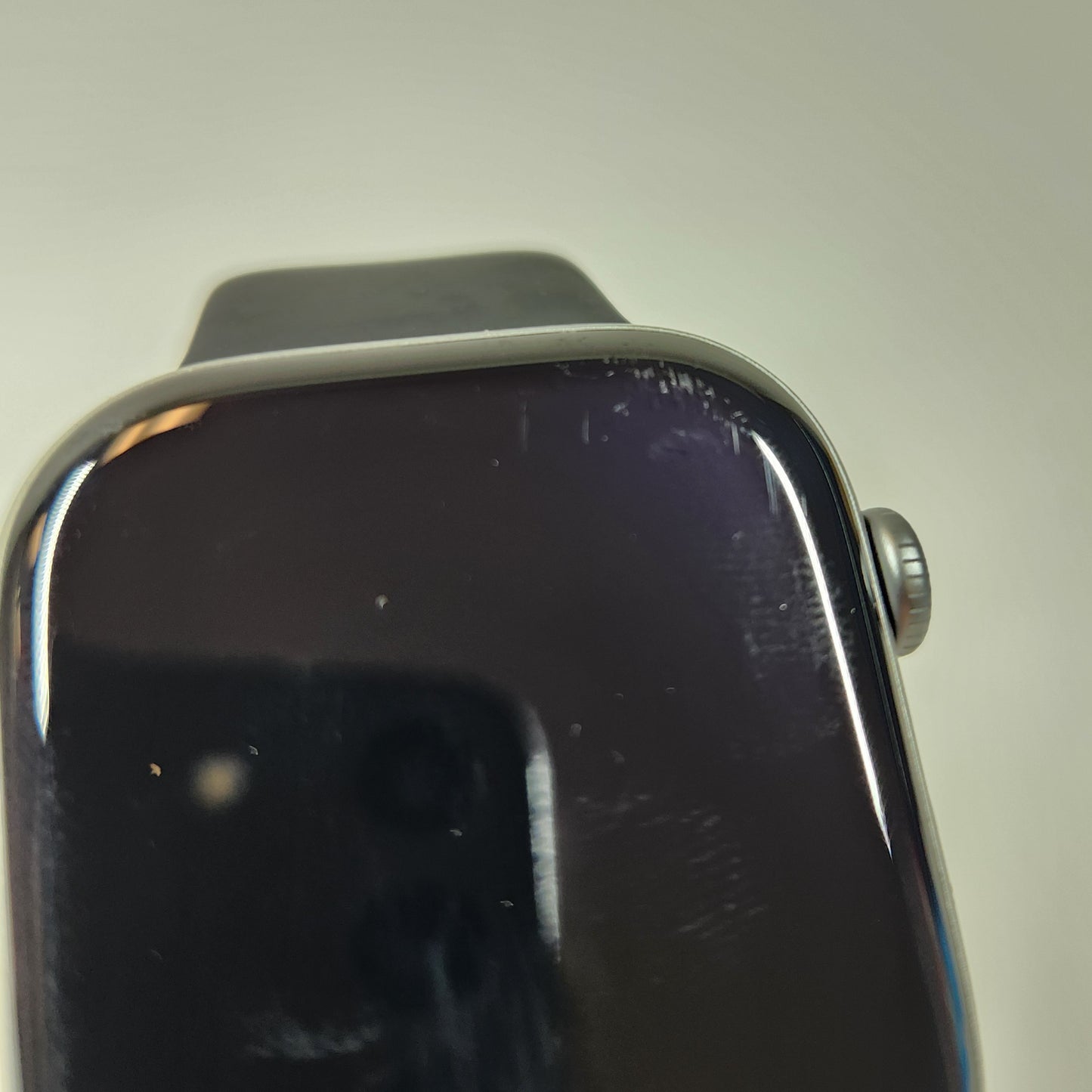 GPS Only Apple Watch Series 11 46MM Silver Aluminum Black Sport Band MFCA4LW/A