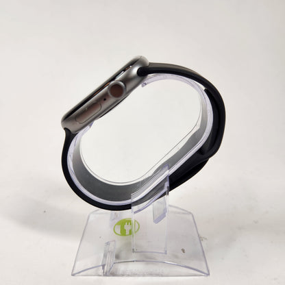GPS Only Apple Watch Series 11 46MM Silver Aluminum Black Sport Band MFCA4LW/A