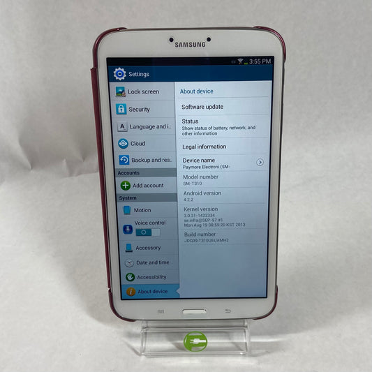 WiFi Only Samsung Galaxy Tab 3 8.0" 16GB Silver SMT3100ZWYZAR