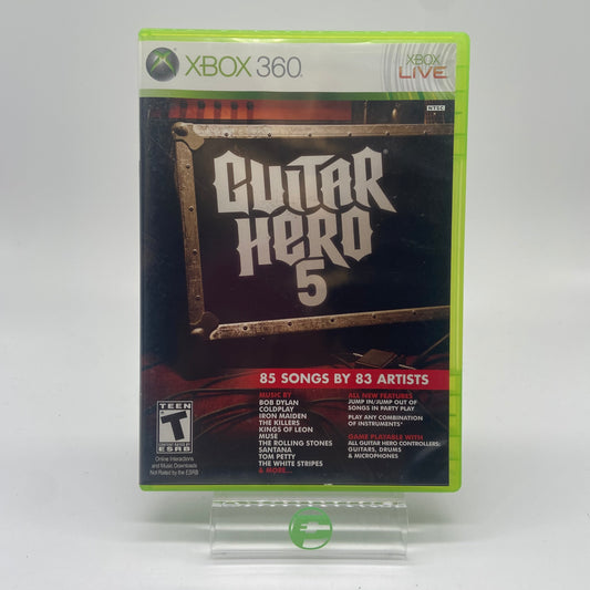 Guitar Hero 5 (Microsoft Xbox 360, 2009)