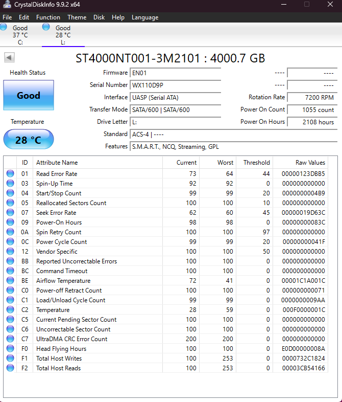 Seagate 3.5" Ironwolf Pro 4TB SATA III 6Gbps HDD ST400NT001