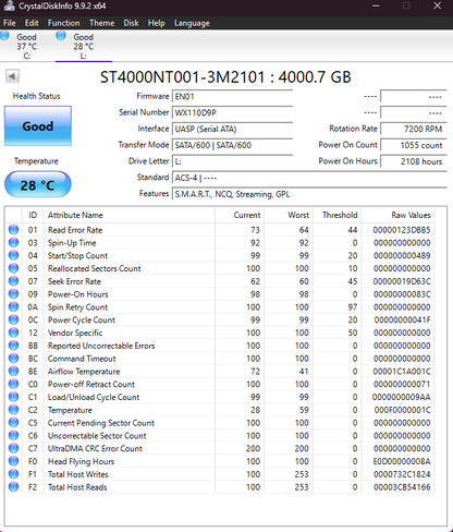 Seagate 3.5" Ironwolf Pro 4TB SATA III 6Gbps HDD ST400NT001