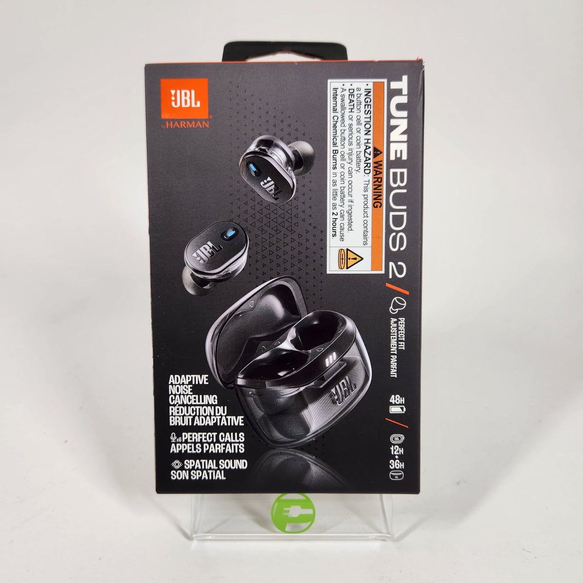 New JBL Tune Buds 2 Wireless Active Noise Canceling Earbuds Ghost Black
