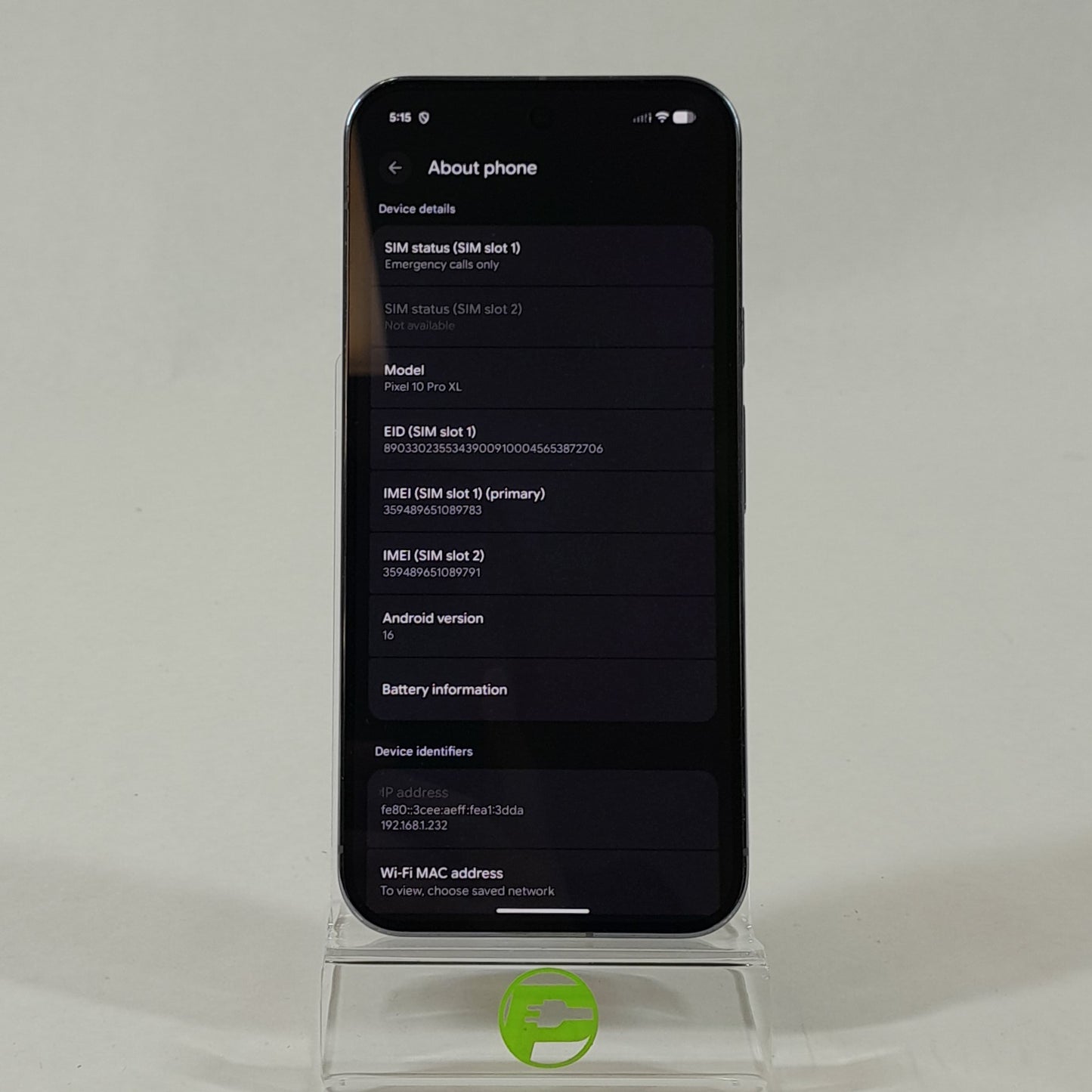 Unlocked Google Pixel 10 Pro XL 256GB Moonstone GUL82