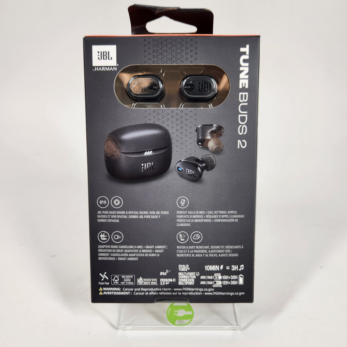 New JBL Tune Buds 2 Wireless Active Noise Canceling Earbuds Black