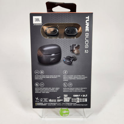 New JBL Tune Buds 2 Wireless Active Noise Canceling Earbuds Black