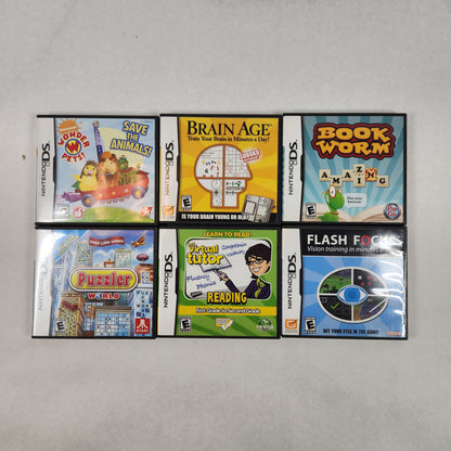Lot of 6 Nintendo DS Kids Learning Games