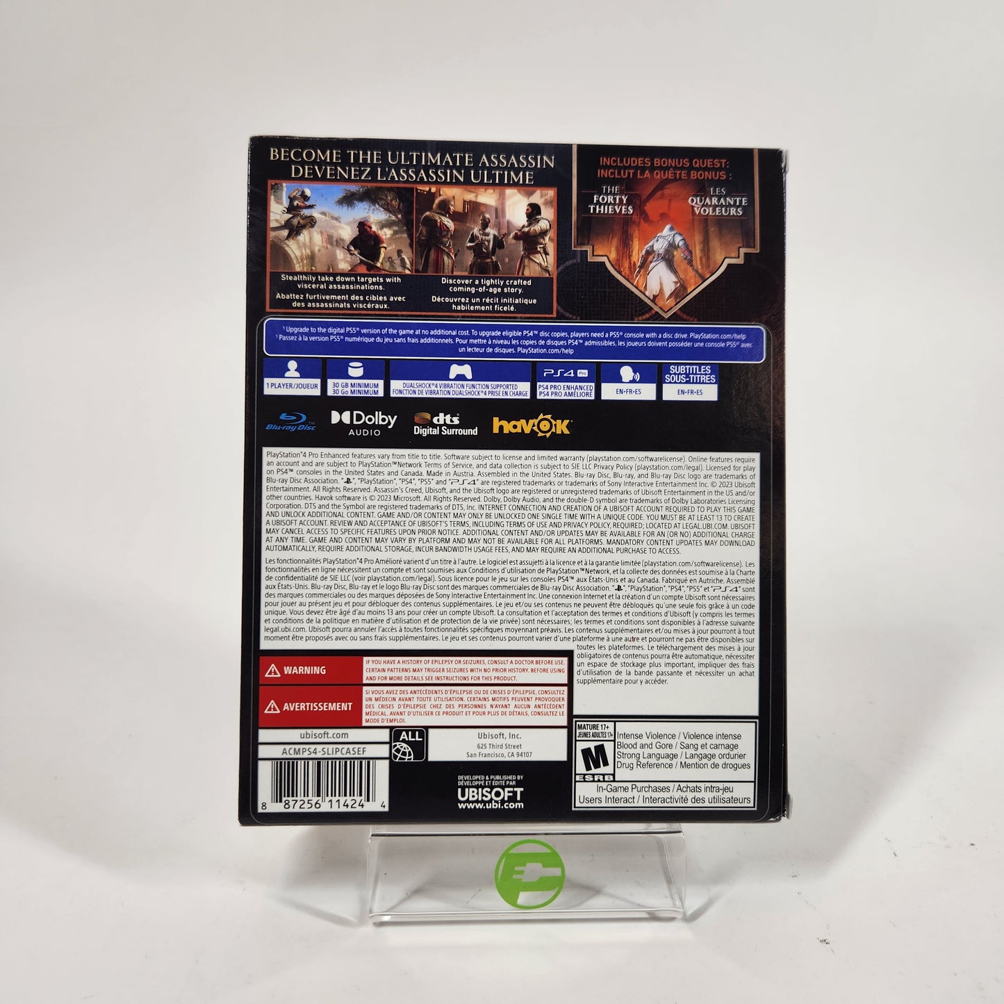 New Assassin's Creed Mirage [Launch Edition] (Sony PlayStation 4 PS4, 2023)