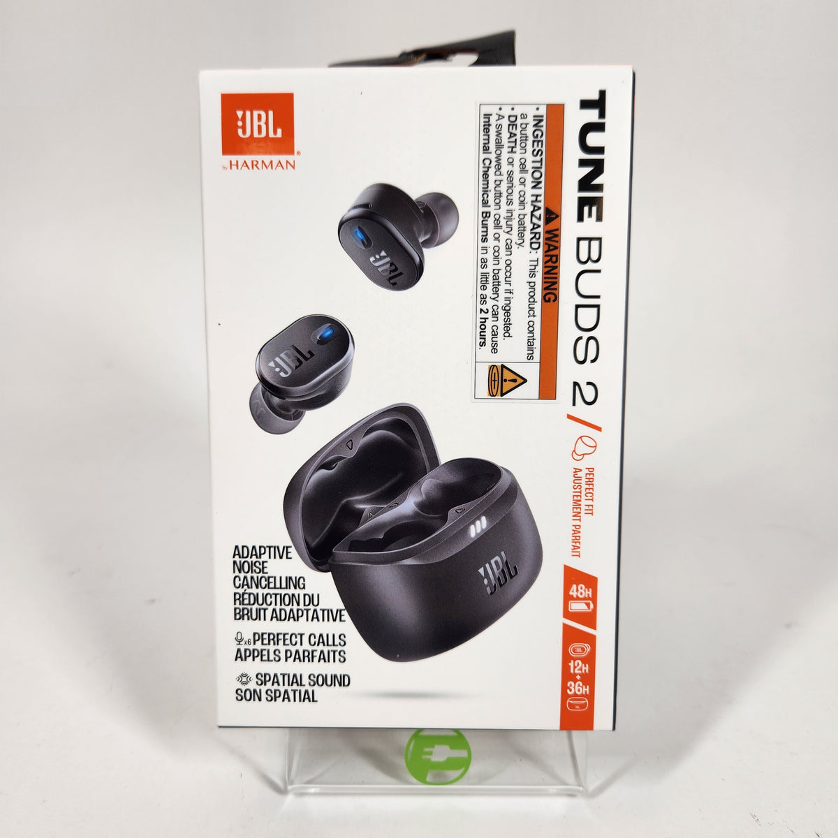 New JBL Tune Buds 2 Wireless Active Noise Canceling Earbuds Black