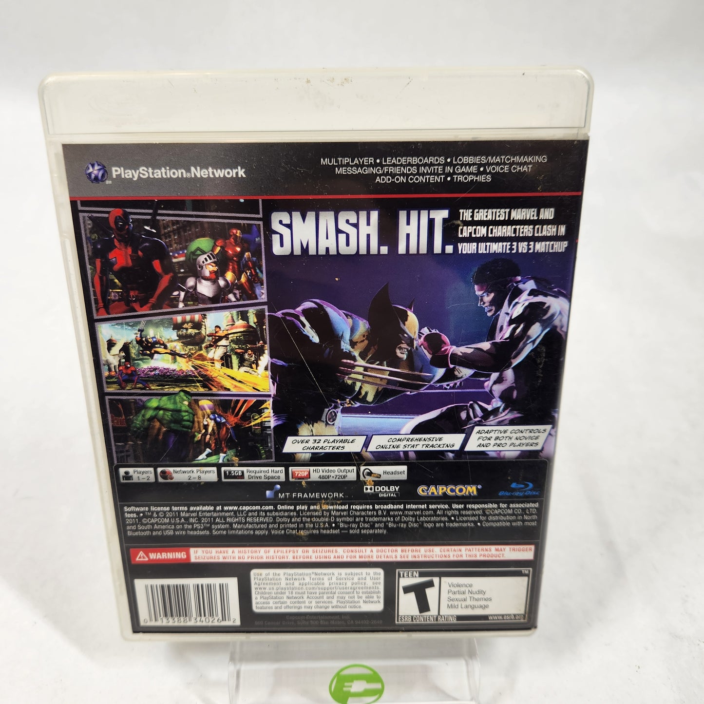 Marvel Vs. Capcom 3: Fate of Two Worlds (Sony PlayStation 3 PS3, 2011)