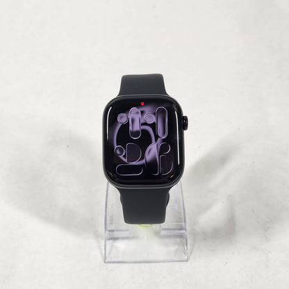 GPS only Apple Watch Series 11 46MM Jet Black Aluminum Black Sport Band
