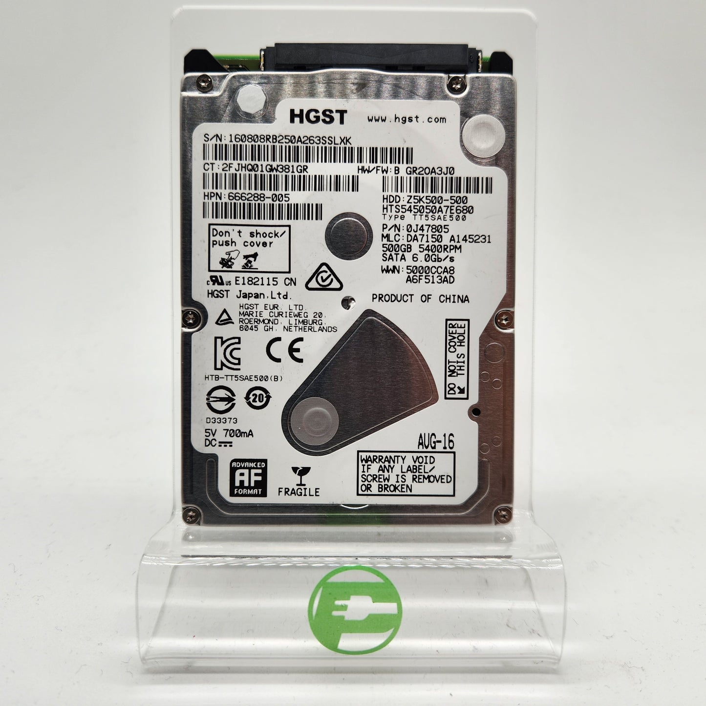 HGST 2.5" Travelstar Z5K500 500GB SATA III 6Gbps HDD Z5K500-500 Internal Drive