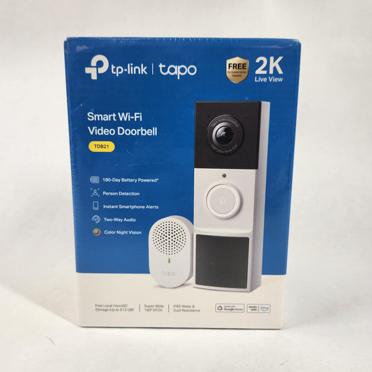 New TP-Link Tapo Smart Wi-Fi Video Doorbell TDB21