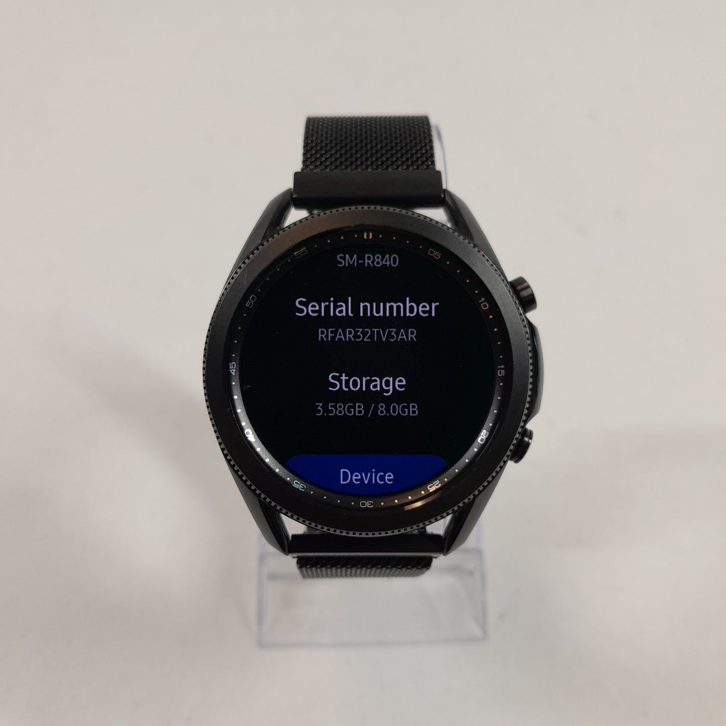 WiFi Only Samsung Galaxy Watch3 Stainless Steel Smartwatch SM-R840