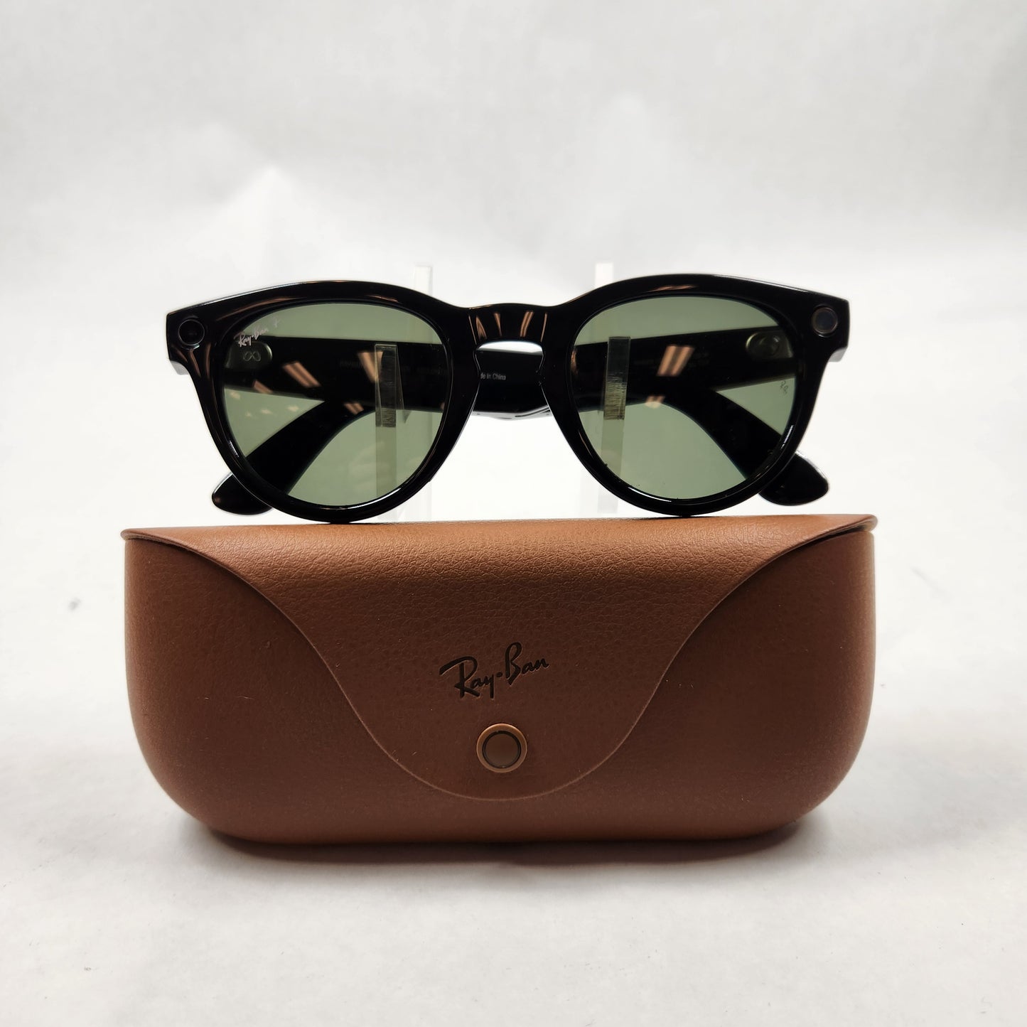 Ray-Ban Headliner Shiny Black Standard RW4009 AI Smart Glasses