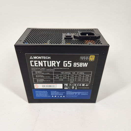 Montech Century G5 850W 80 Plus Gold Fully Modular Switching Power Supply