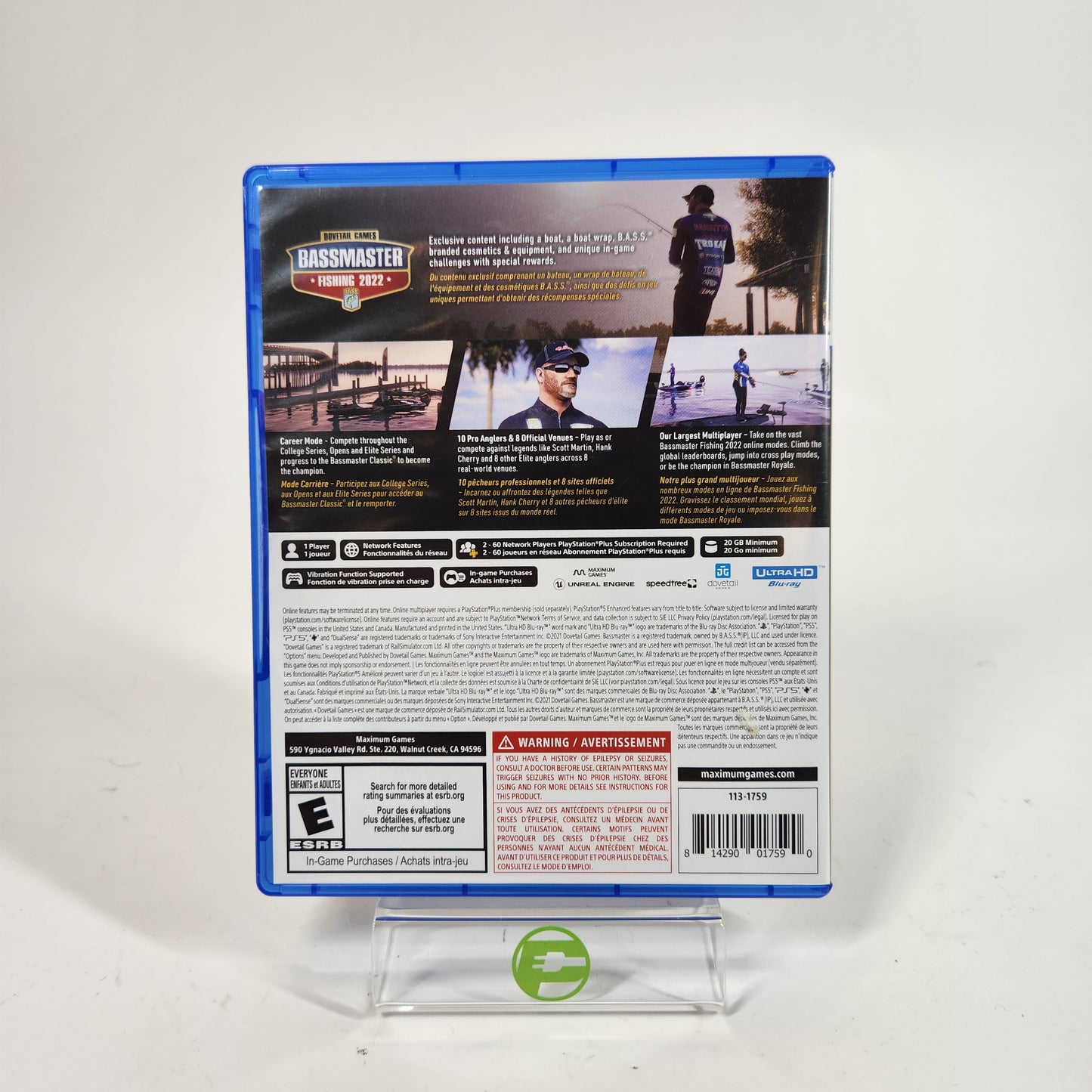 Bassmaster Fishing 2022 Deluxe Edition (Sony PlayStation 5 PS5, 2022)