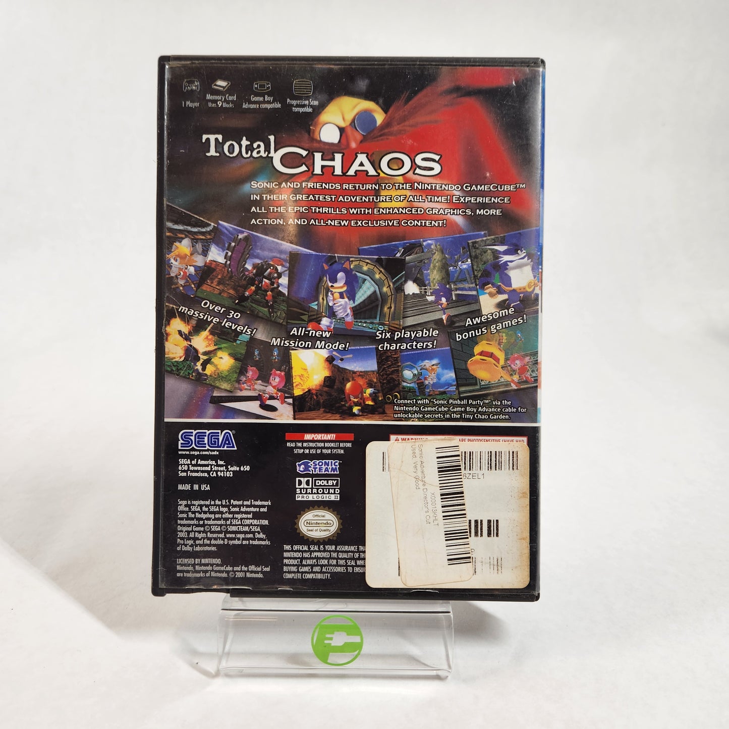 Sonic Adventure DX (Nintendo GameCube, 2003)