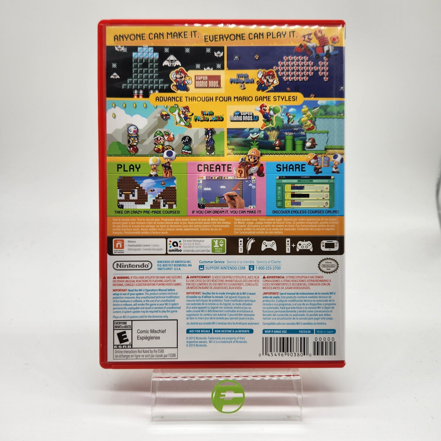 Super Mario Maker (Nintendo Wii U, 2015)