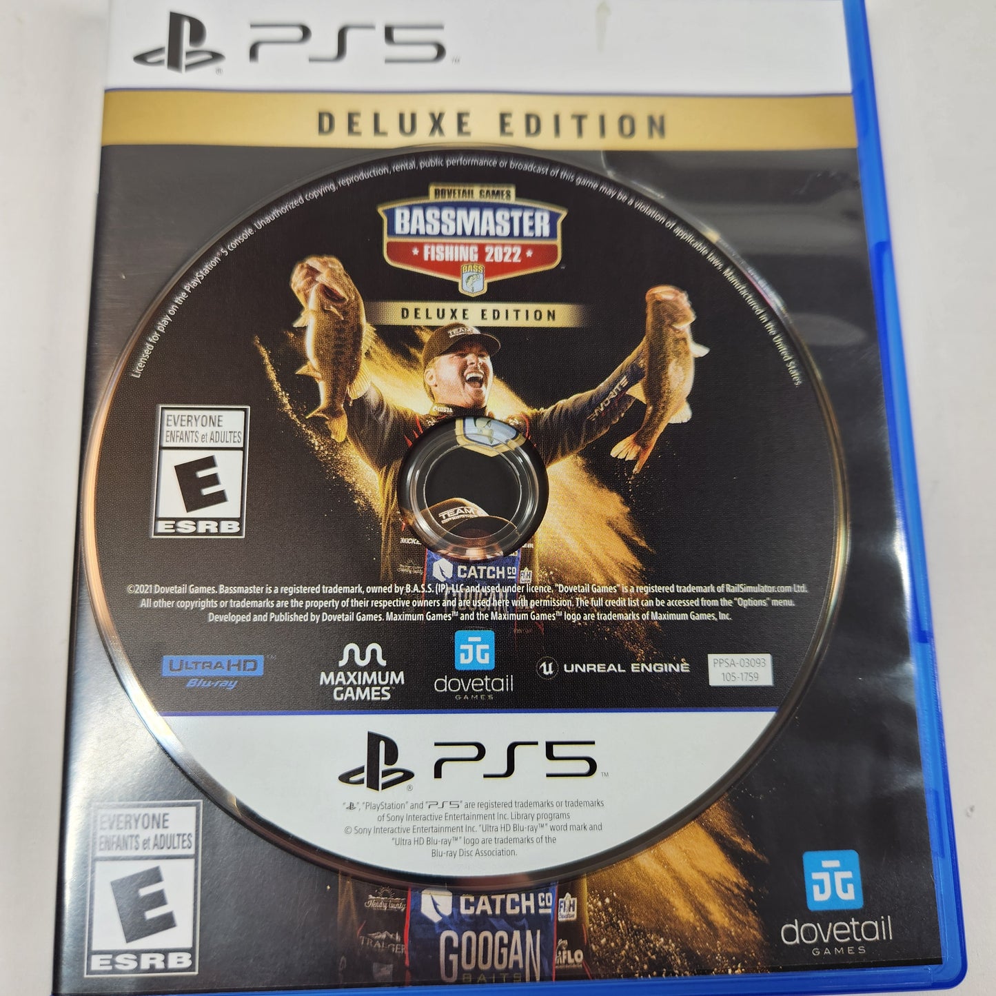 Bassmaster Fishing 2022 Deluxe Edition (Sony PlayStation 5 PS5, 2022)