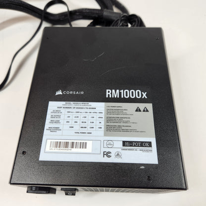 Corsair RM1000X RPS0125 80 Plus Gold 1000W Fully Modular Power Supply