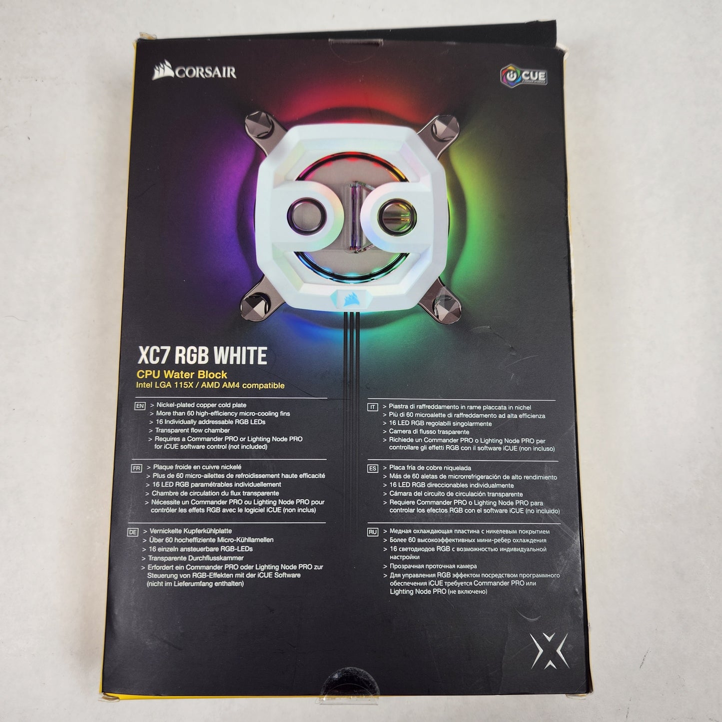 Corsair XC7 RGB White CPU Water Block CX-9010005-WW