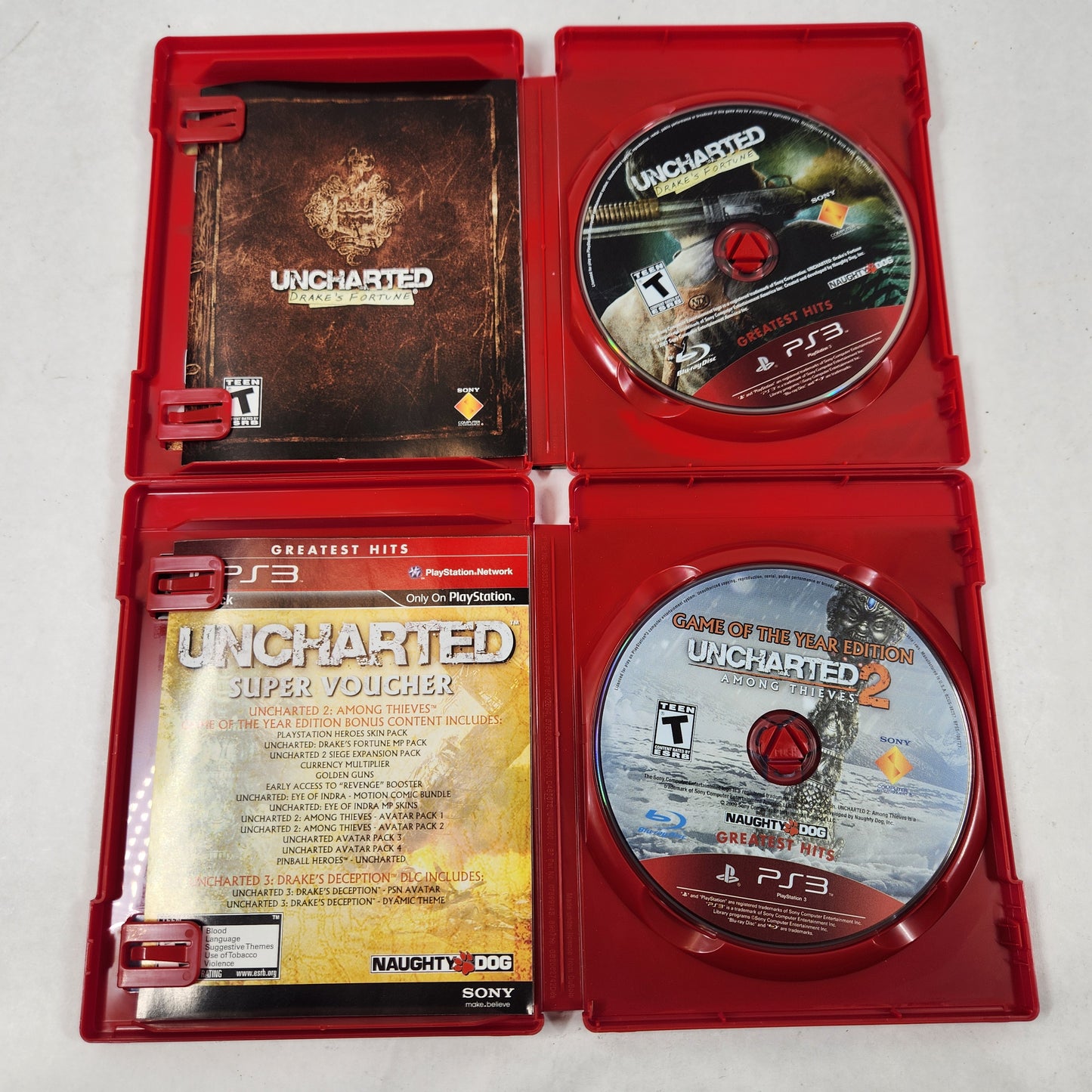 Uncharted & Uncharted 2 Dual Pack (Sony PlayStation 3 PS3, 2011)