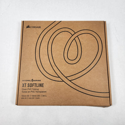 Corsair Hydro X Series XT Softline Clear PVC Tubing 10mm ID | 13mm OD | 3m L