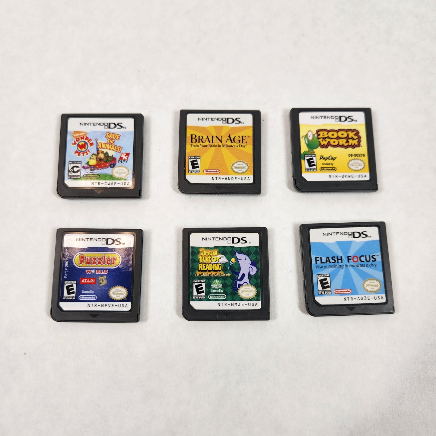 Lot of 6 Nintendo DS Kids Learning Games
