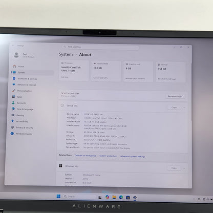 Alienware 16 R2 15.6" Core Ultra 7 155H 1.4GHz 16GB RAM 1TB SSD GeForce RTX 4070
