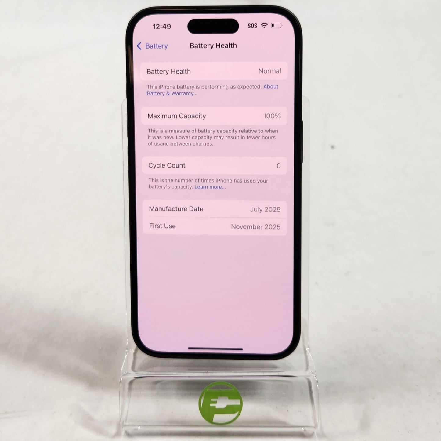 T-Mobile Apple iPhone 16 128GB 18.6.2 Black MYAP3LL/A