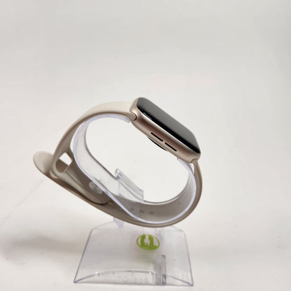 GPS Only Apple Watch SE 3 44MM Starlight Aluminum White Sport Band MEHJ4LW/A