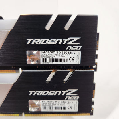 G.Skill Trident Z Neo Series 32GB (2x16GB) RAM DDR4 3600MHz F4-3600C16D-32GTZNC