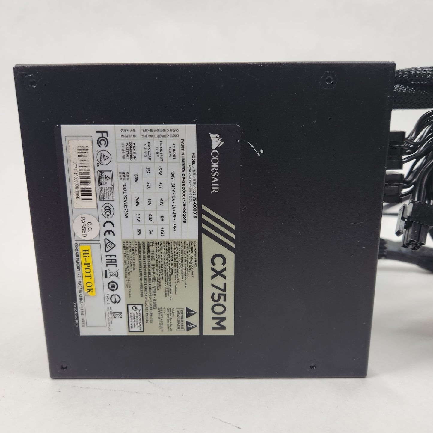 Corsair CX750M 75-002019 80 Plus Bronze 750W Semi Modular Power Supply