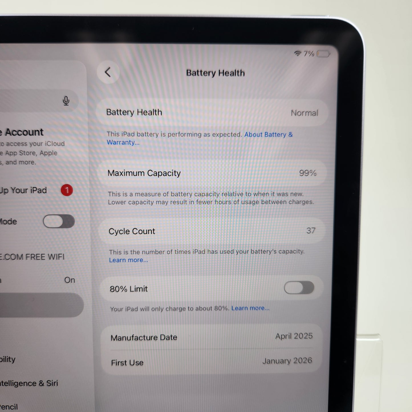 WiFi Only Apple iPad Air 11" M3 256GB Purple MCA64LL/A