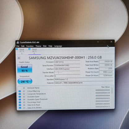 Samsung MZ-VLW2560 256GB PCIe 3.0 NVMe M.2 2280 SSD