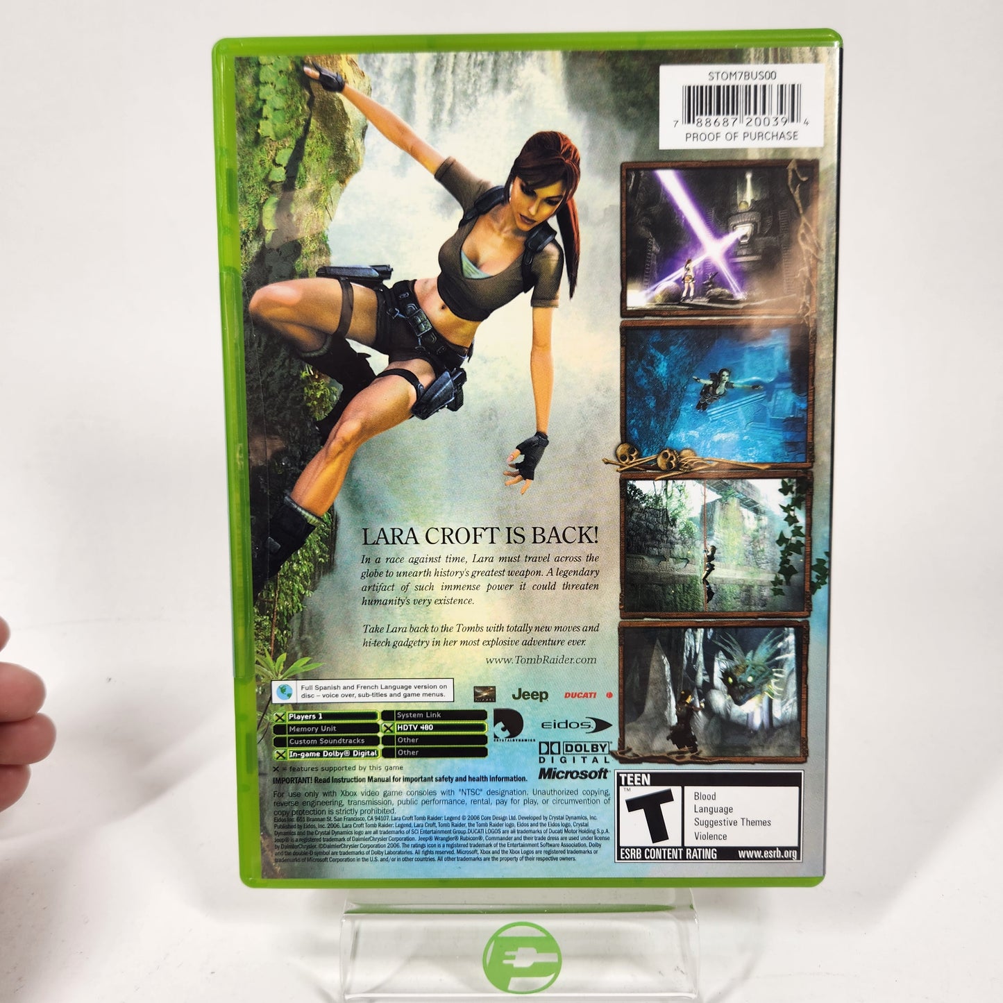 Lara Croft Tome Raider Legend (Microsoft Xbox, 2006)